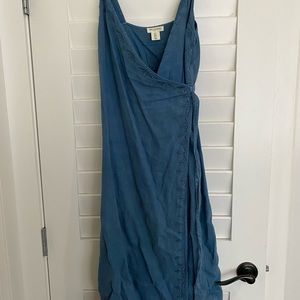 Blue Linen Dress